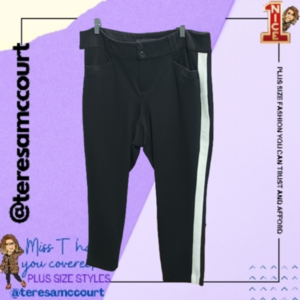 5 for $25 (j23) Tuxedo Style cropped Pants 20w